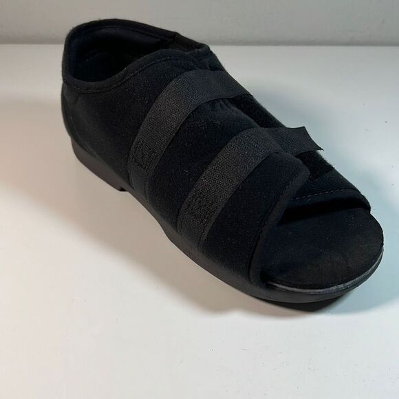 Post-Op Broken Foot & Toe Fracture Medical Walking Shoe. Black. Size Med. 11” Lo - Picture 1 of 8